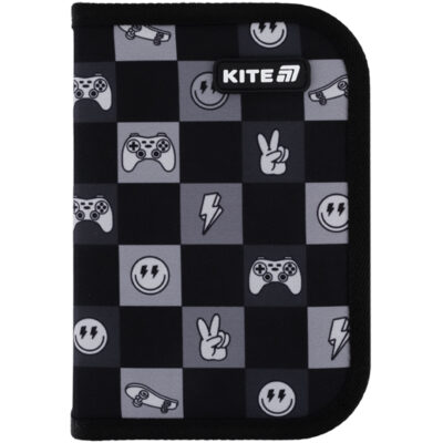 K25-621-4 Пенал Kite 1 від., 1 відв., без наповнення 621 Game On