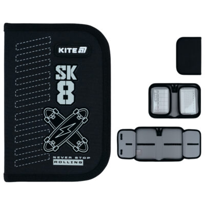 K26-622-4 Пенал Kite 1 від., 2 відв., без наповнення 622 Skate